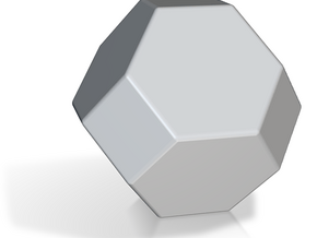 Truncated Octahedron - 10mm - Rounded V2 in Tan Fine Detail Plastic