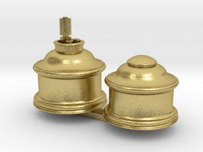 Upgrade Baldwin Domes for Bachmann 4-4-0 in Natural Brass: 1:87 - HO