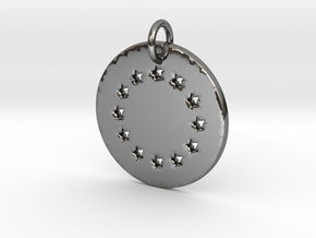 The circle of the stars Pendant- Makom Jewelry in Fine Detail Polished Silver