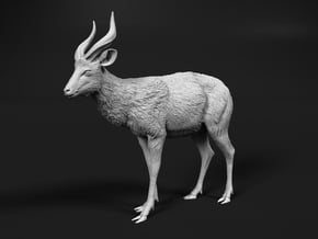 Sitatunga 1:20 Standing Male in White Natural Versatile Plastic