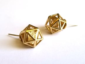 Geometric Spinning Earrings, Pair in Natural Brass (Interlocking Parts)