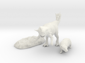 Early Cretaceous Stand-off in White Natural Versatile Plastic: 1:20