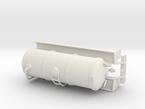 1/50th Liquid Manure Fertilizer tanker body in White Natural Versatile Plastic