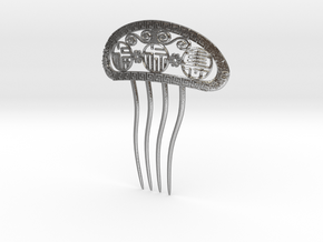 Hair Comb of Blessing in Natural Silver