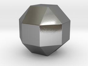 Rhombicuboctahedron - 10 mm - Rounded V1 in Polished Silver