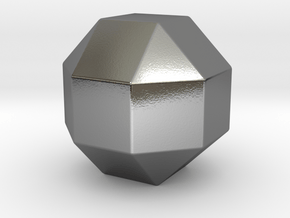 Rhombicuboctahedron - 10 mm - Rounded V2 in Polished Silver