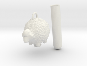 Memorial Charm in White Natural Versatile Plastic