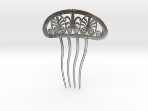 Hair Comb with Greek Motifs in Natural Silver