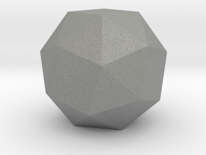 Snub Cube - 1 Inch in Gray PA12