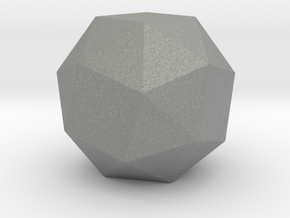 Snub Cube - 1 Inch - Rounded V1 in Gray PA12