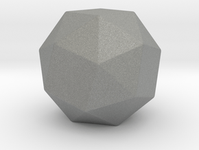 Snub Cube - 1 Inch - Rounded V2 in Gray PA12