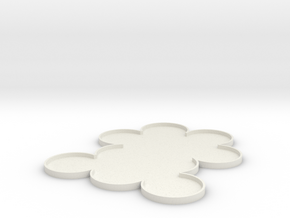 10 Man 25mm movement tray in White Natural Versatile Plastic