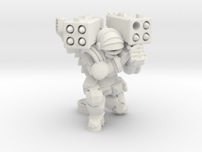 Astroknight Rocket Launcher in White Natural Versatile Plastic