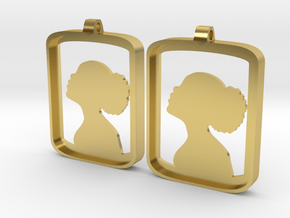 Lady in a Box in Polished Brass
