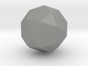 Icosidodecahedron - 1 Inch - Rounded V1 in Gray PA12