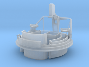 1/24 USN PT Boat 109 Fore Turret MG Mount in Smooth Fine Detail Plastic