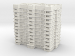 Residential Building 02 1/285 in White Natural Versatile Plastic