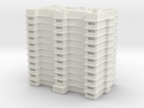 Residential Building 02 1/1000 in White Natural Versatile Plastic