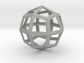 Icositehedron Pendant in Aluminum