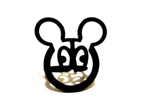 mickeymouse ring size 6 in Black Natural Versatile Plastic
