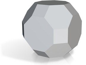Truncated Cuboctahedron - 1 Inch in Tan Fine Detail Plastic