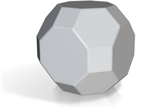 Truncated Cuboctahedron - 10mm - Rounded V1 in Tan Fine Detail Plastic