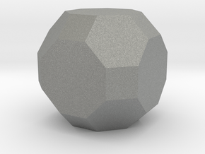 Truncated Cuboctahedron - 1 Inch in Gray PA12