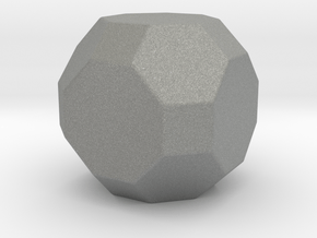 Truncated Cuboctahedron - 1 Inch - Rounded V1 in Gray PA12