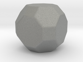 Truncated Cuboctahedron - 1 Inch - Rounded V2 in Gray PA12