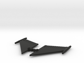 Star Defender Horizontal Wings in Black Natural Versatile Plastic