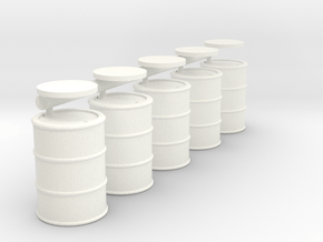 28mm fuel barrels in White Processed Versatile Plastic