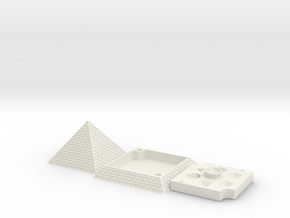 Pyramid Dice Tray Full in White Natural Versatile Plastic