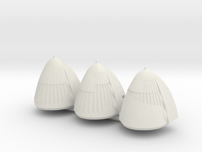 Nobile N Series Nose Cone Set 1:700 scale in White Natural Versatile Plastic