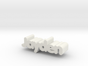 Jayden in White Natural Versatile Plastic