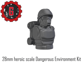 28mm Heroic Scale Dangerous Environment kit in Tan Fine Detail Plastic