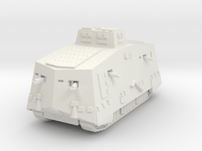 A7V 501 female Tank 1/72 in White Natural Versatile Plastic