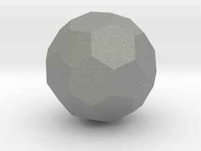 Truncated Icosahedron - 1 Inch in Gray PA12