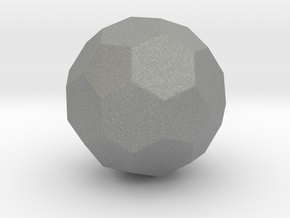 Truncated Icosahedron - 1 Inch - Rounded V1 in Gray PA12