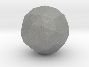Snub Dodecahedron (Laevo) - 1 Inch in Gray PA12