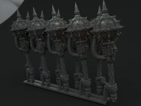 5-10x Heavy Maces for Space Knights in Smooth Fine Detail Plastic: Small