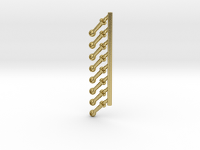 G SCALE LONG BOILER STANCHIONS 8PK in Natural Brass