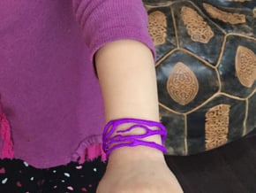 Childrens Coral Cuff in Purple Processed Versatile Plastic