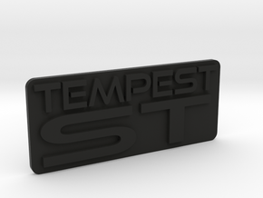 Tempest ST dash emblem in Black Natural Versatile Plastic