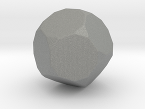 Truncated Dodecahedron - 1 Inch - Rounded V1 in Gray PA12
