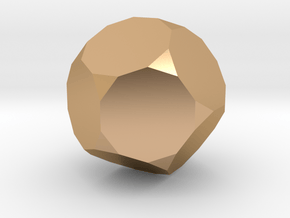 Truncated Dodecahedron - 10mm in Polished Bronze