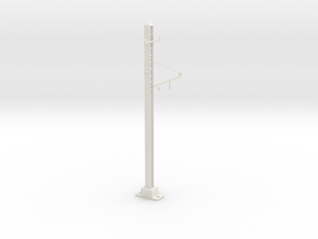 1 track pole in White Natural Versatile Plastic