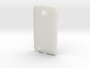 Samsung Galaxy Note 1 Case Stitched Leather in White Natural Versatile Plastic