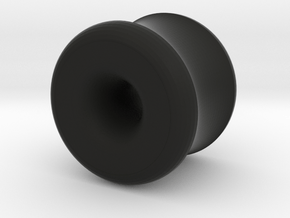 Basic Gauge, 1/2"-1" - Tunnel in Black Premium Versatile Plastic: Extra Small
