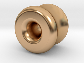 Basic Gauge, 1/2"-1" - Tunnel in Polished Bronze: Extra Small