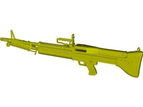 1/24 scale Saco Defense M-60 machinegun x 1 in Clear Ultra Fine Detail Plastic